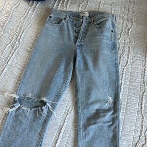 Agolde shatter Riley crop jeans size 25 great condition